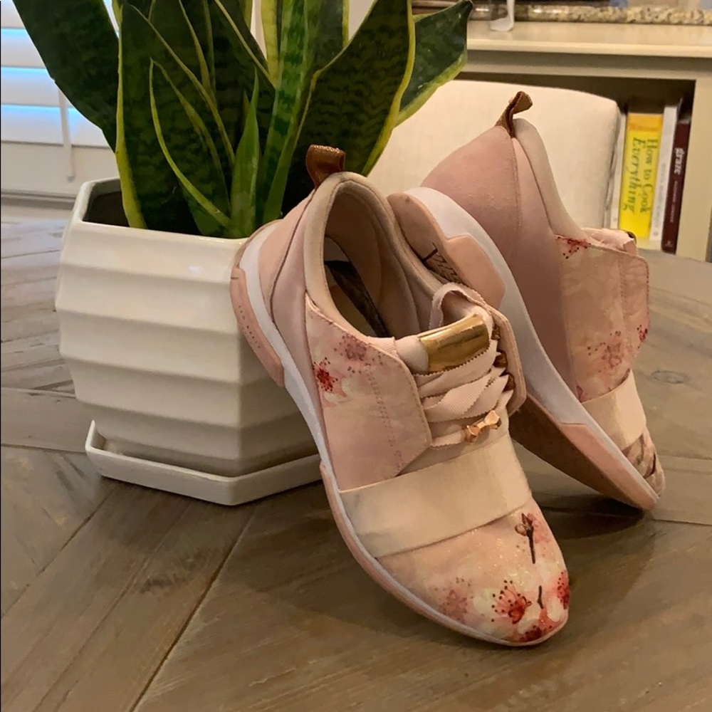Ted baker rose gold tennis shoes!